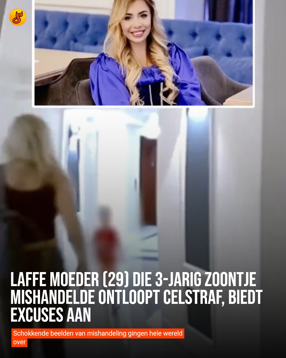 Laffe moeder (29) die 3-jarig zoontje mishandelde ontloopt celstraf, biedt excuses aan