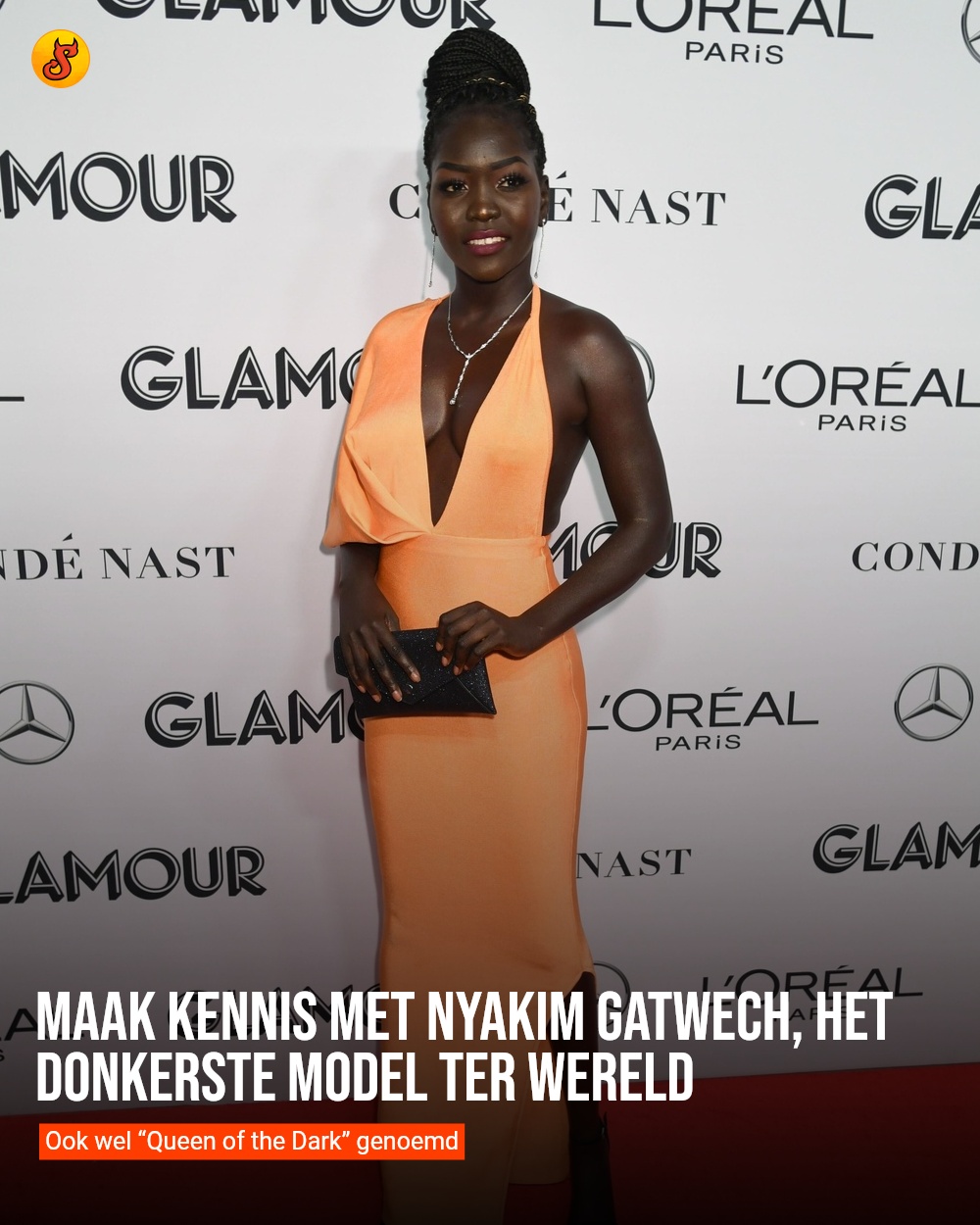 Maak kennis met Nyakim Gatwech, het donkerste model ter wereld