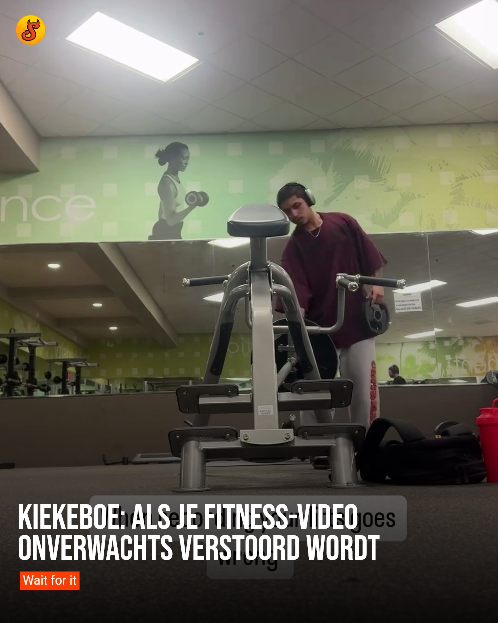 Kiekeboe: als je fitness-video onverwachts verstoord wordt