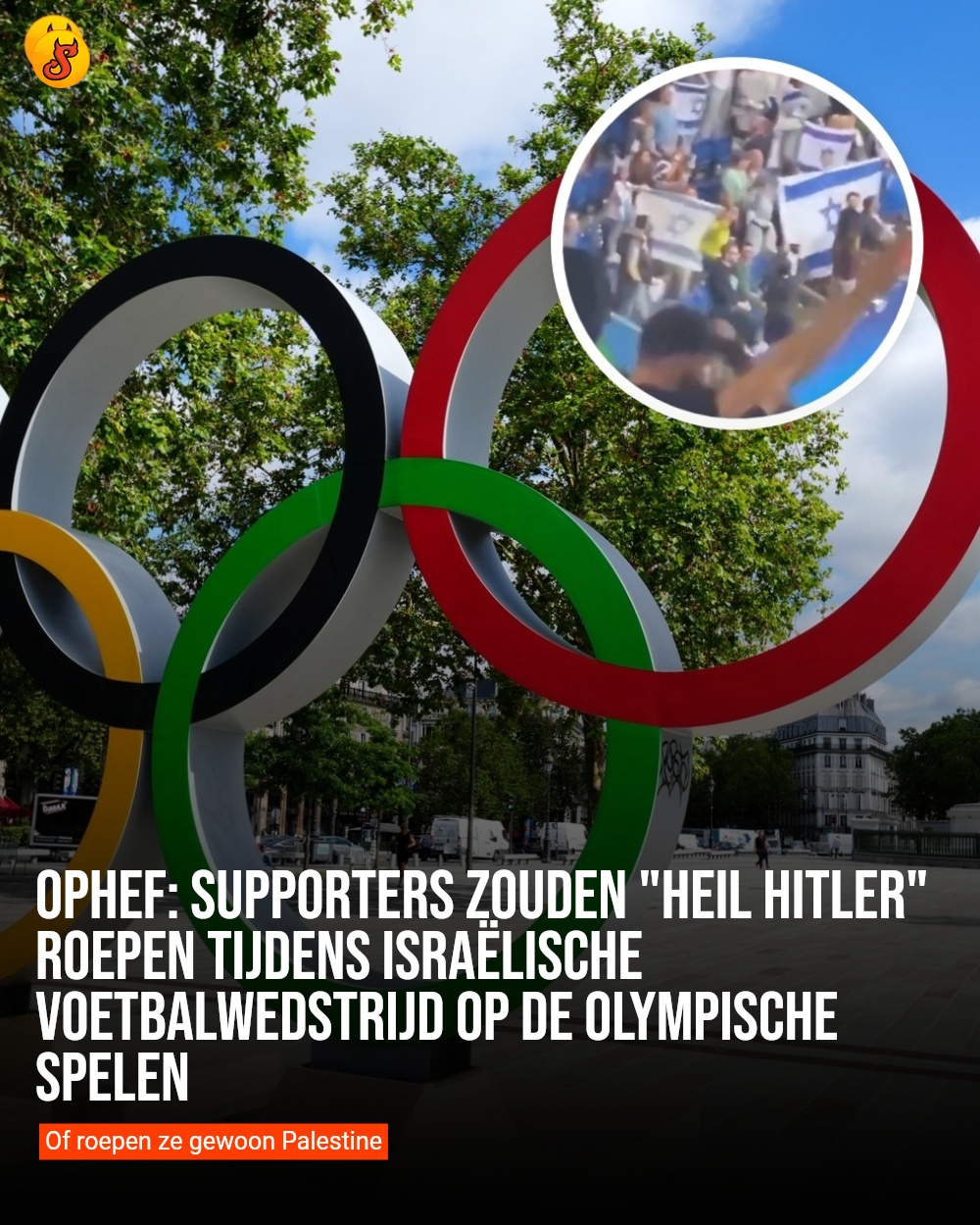 Ophef: Supporters zouden "Heil Hitler" roepen tijdens Israëlische voetbalwedstrijd op de Olympische Spelen