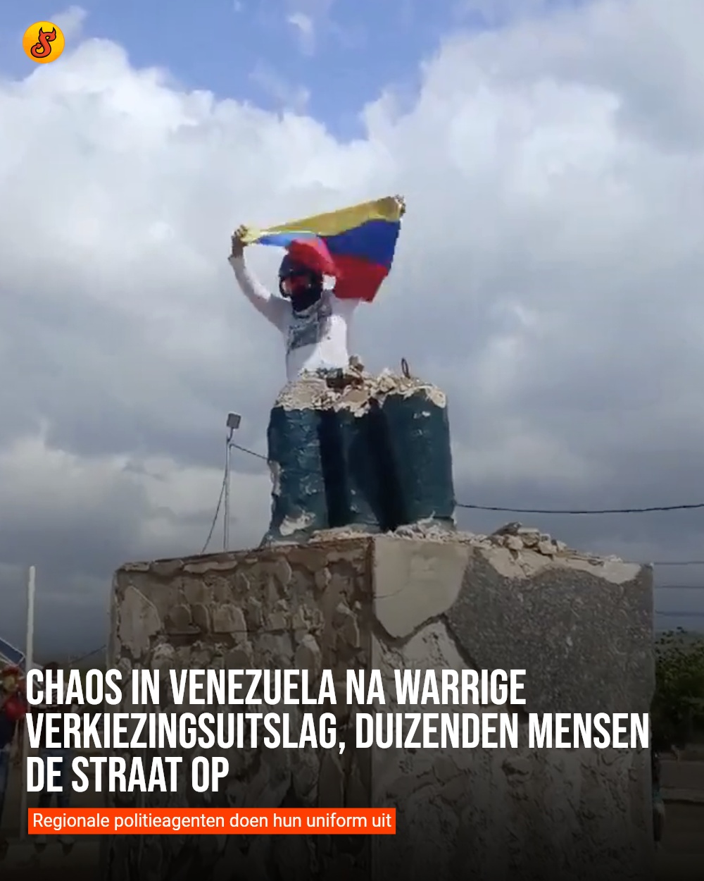 Chaos in Venezuela na warrige verkiezingsuitslag, duizenden mensen de straat op