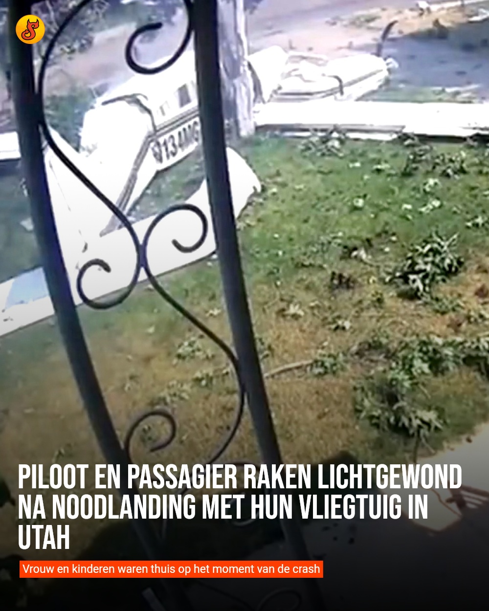 Piloot en passagier raken lichtgewond na noodlanding met hun vliegtuig in Utah