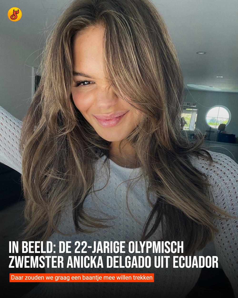 In beeld: De 22-jarige Olypmisch zwemster Anicka Delgado uit Ecuador