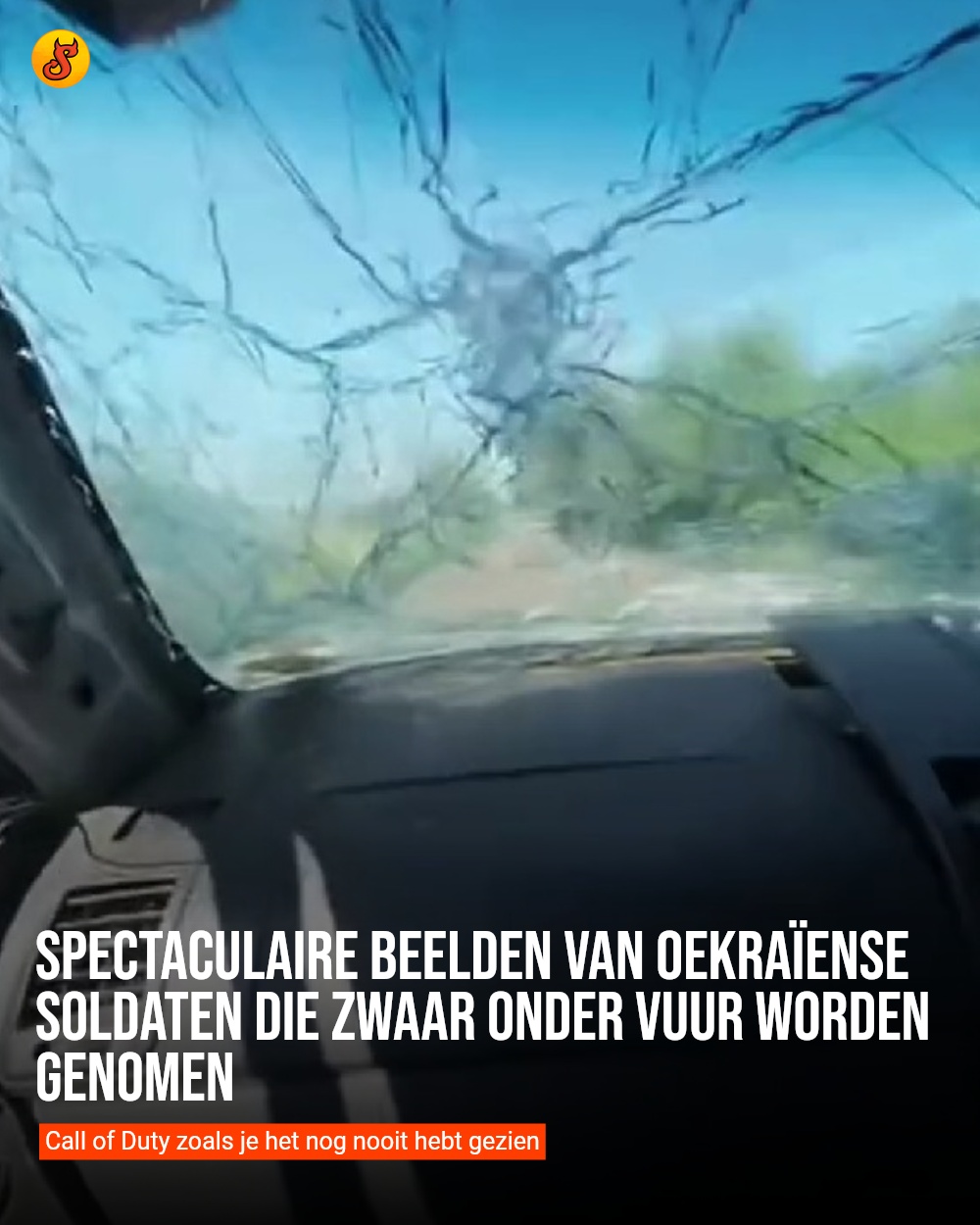 Spectaculaire beelden van Oekraïense soldaten die zwaar onder vuur worden genomen