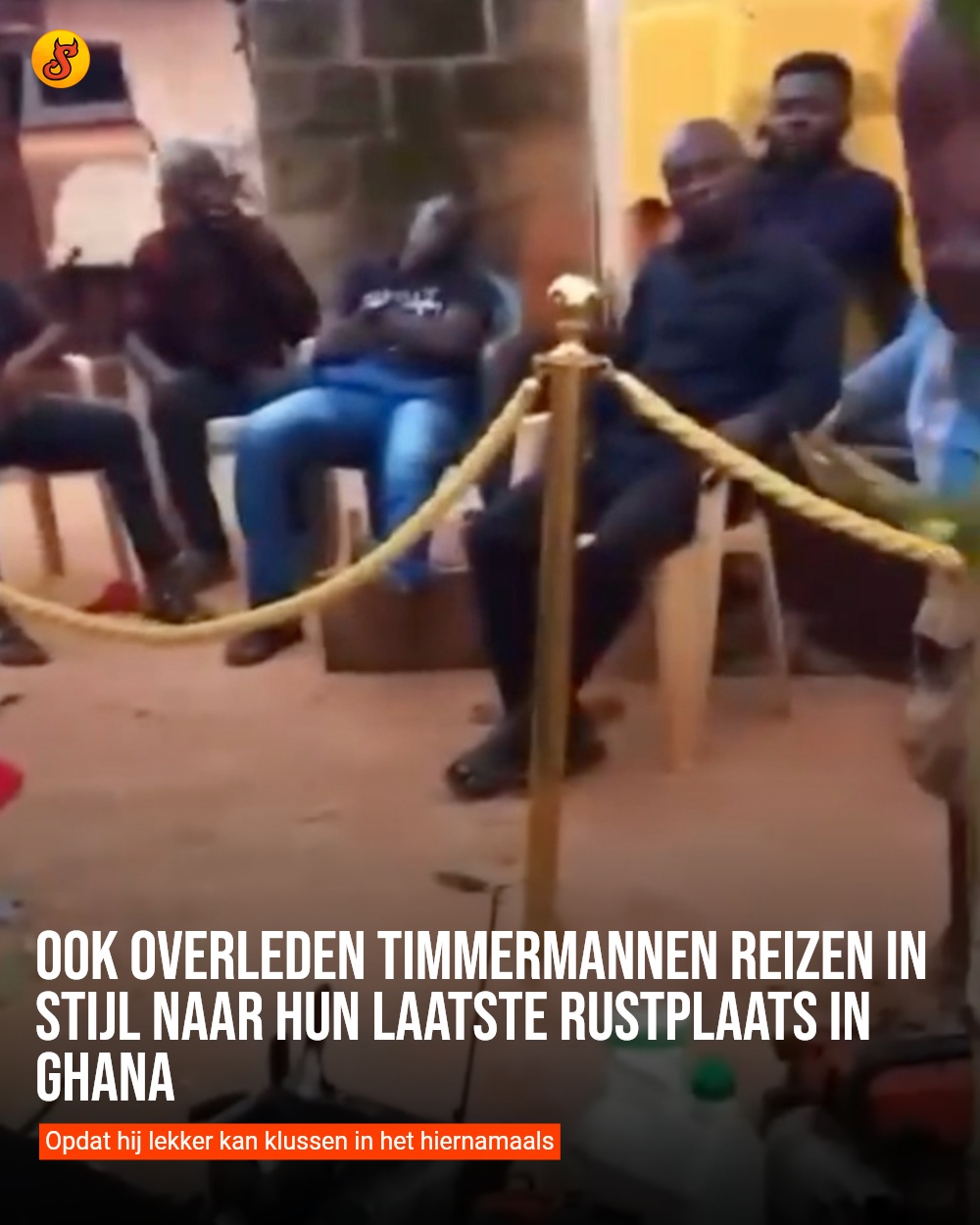 Ook overleden timmermannen reizen in stijl naar hun laatste rustplaats in Ghana