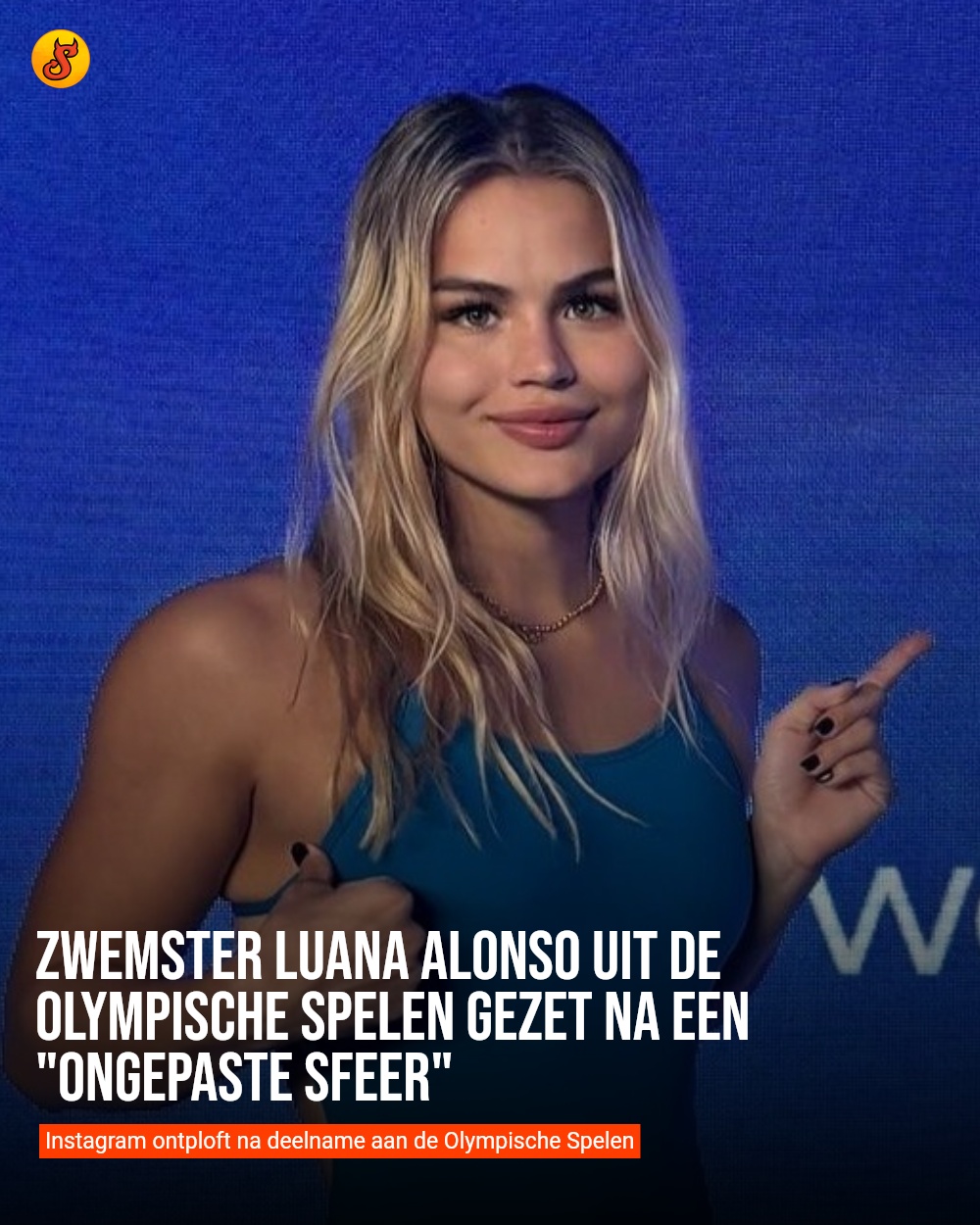Zwemster Luana Alonso uit de Olympische Spelen gezet na een "ongepaste sfeer"