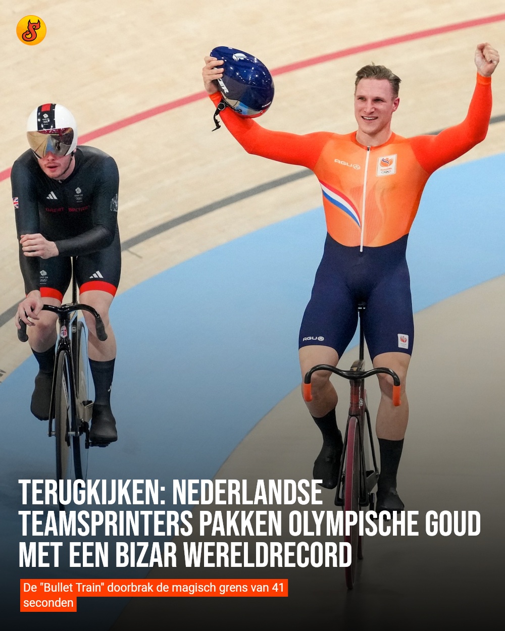 Terugkijken: Nederlandse teamsprinters pakken olympische goud met een bizar wereldrecord