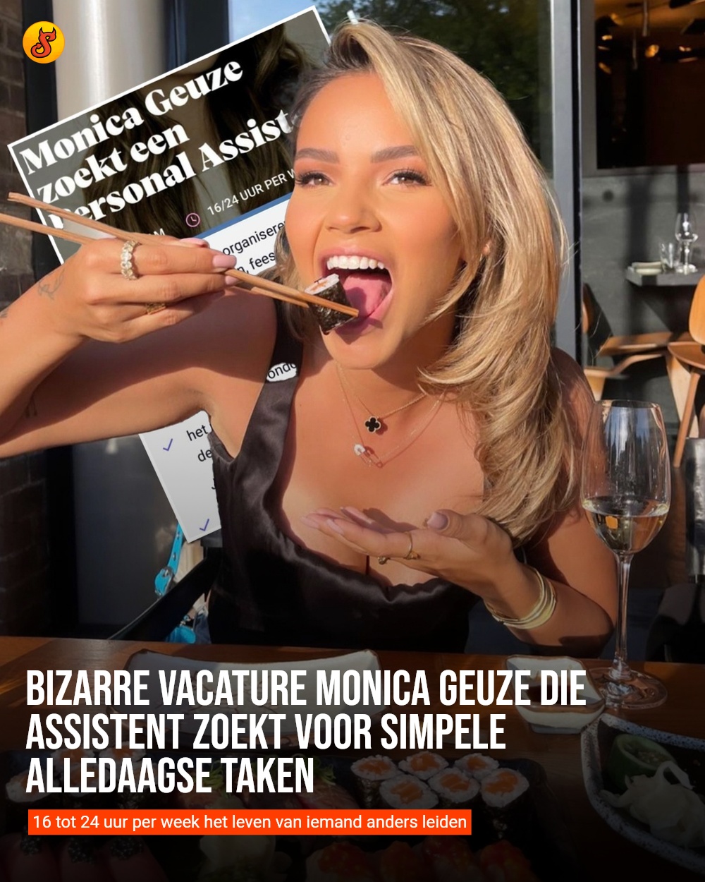 Bizarre vacature Monica Geuze die assistent zoekt voor simpele alledaagse taken