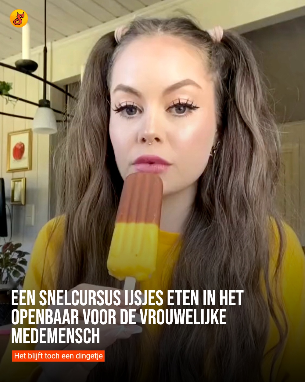 Een snelcursus ijsjes eten in het openbaar voor de vrouwelijke medemensch