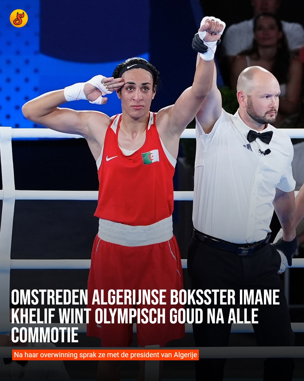 Omstreden Algerijnse boksster Imane Khelif wint olympisch goud na alle commotie