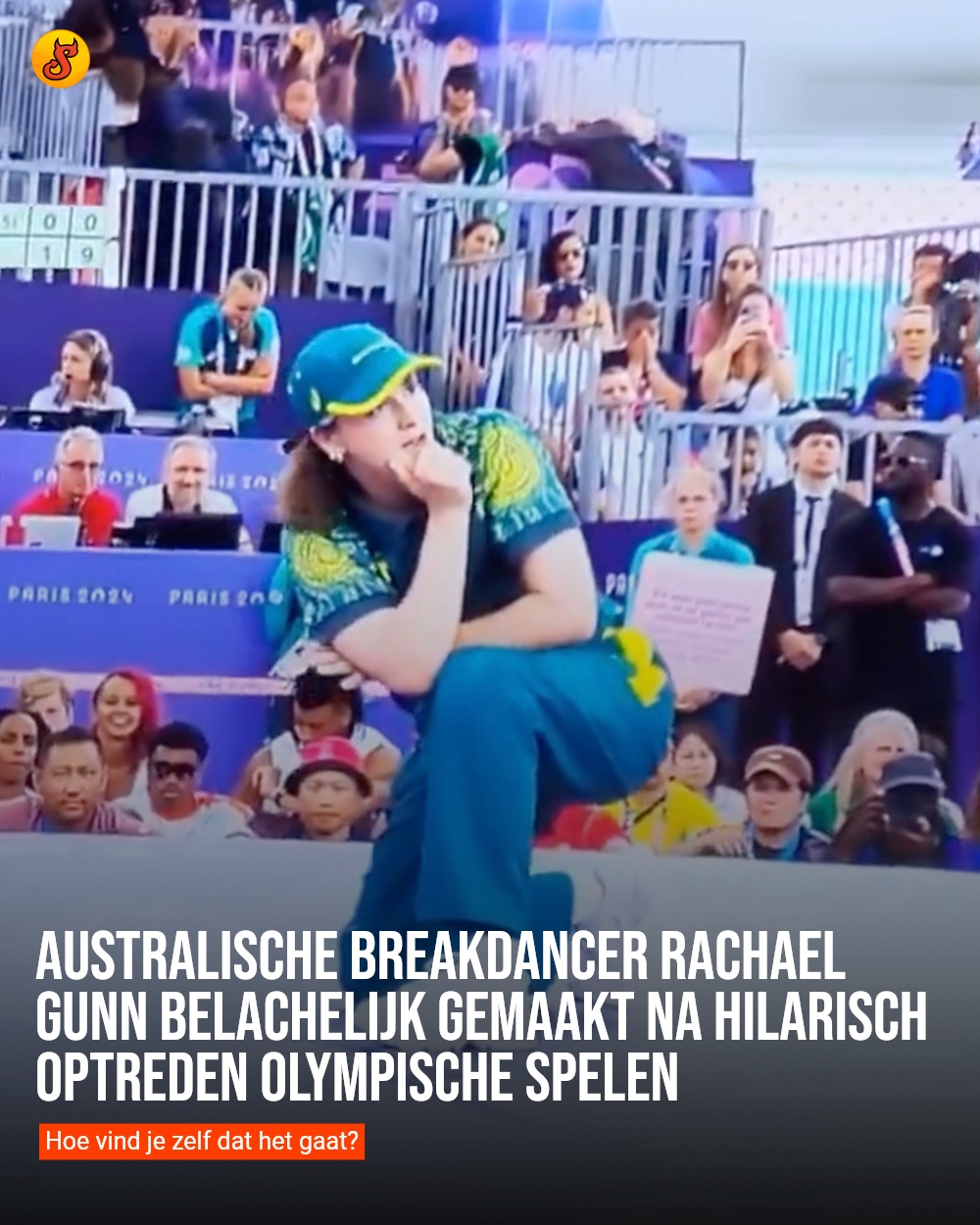 Australische breakdancer Rachael Gunn belachelijk gemaakt na hilarisch optreden Olympische Spelen