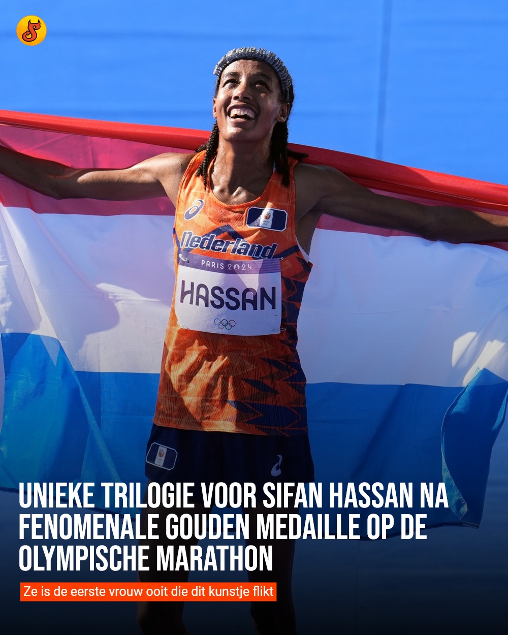 Unieke trilogie voor Sifan Hassan na fenomenale gouden medaille op de olympische marathon