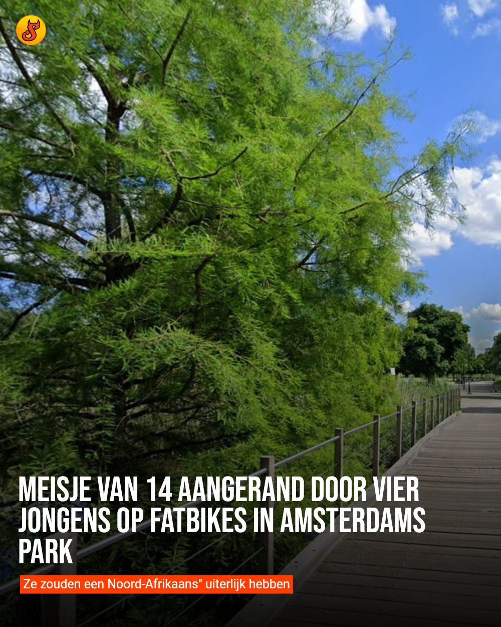Meisje van 14 aangerand door vier jongens op fatbikes in Amsterdams park
