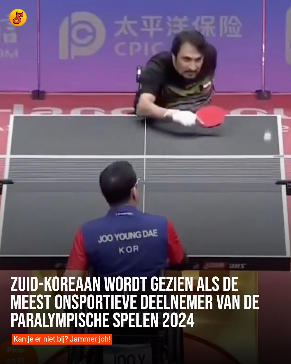 Zuid-Koreaan wordt gezien als de meest onsportieve deelnemer van de Paralympische Spelen 2024