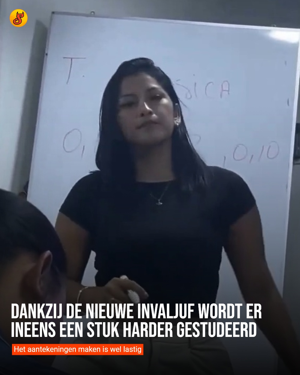 Dankzij de nieuwe invaljuf wordt er ineens een stuk harder gestudeerd