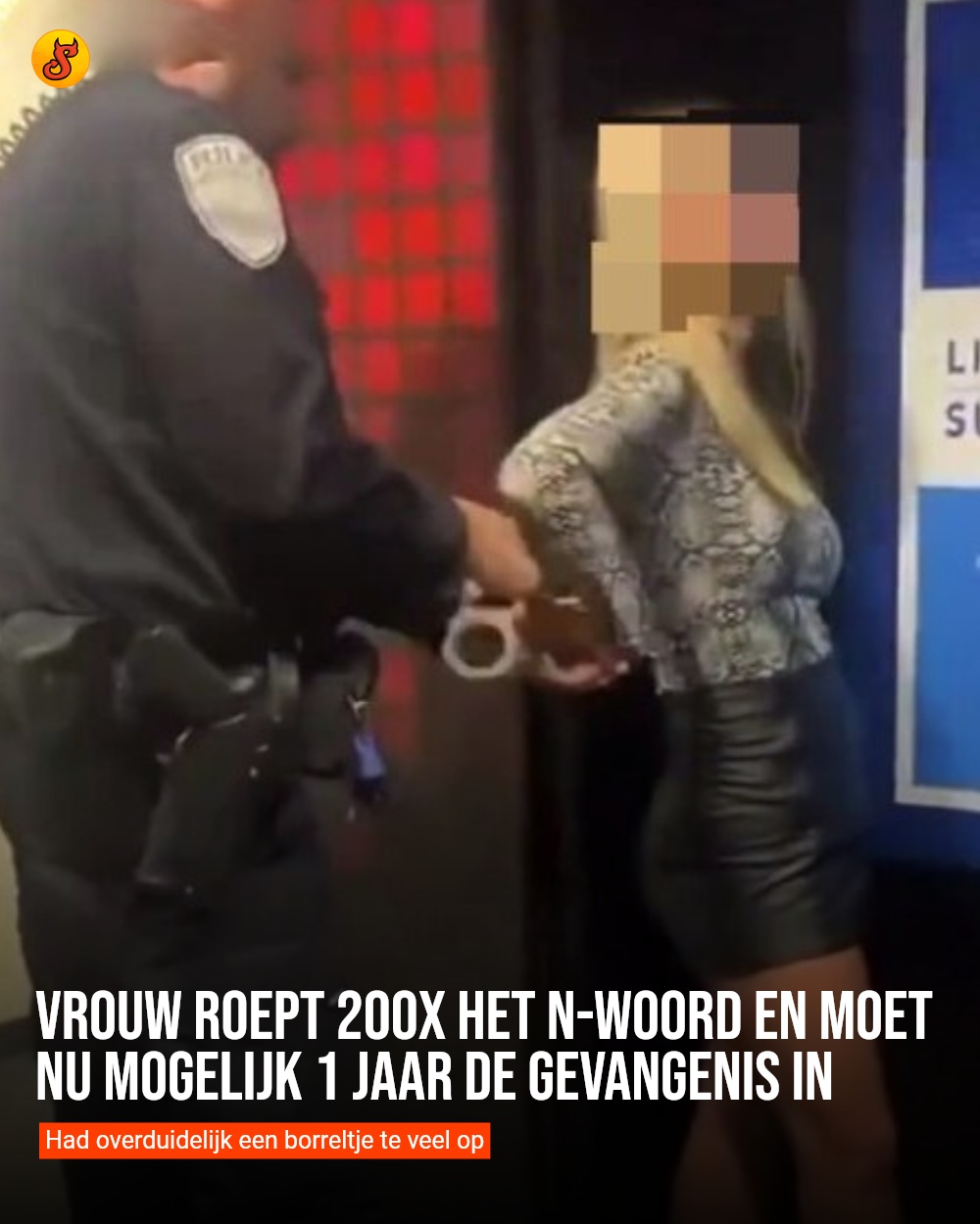 Vrouw roept 200x het N-woord en moet nu mogelijk 1 jaar de gevangenis in