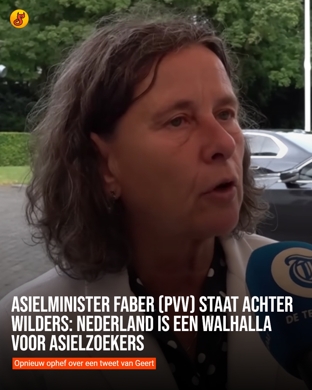 Asielminister Faber (PVV) staat achter Wilders: Nederland is een walhalla voor asielzoekers