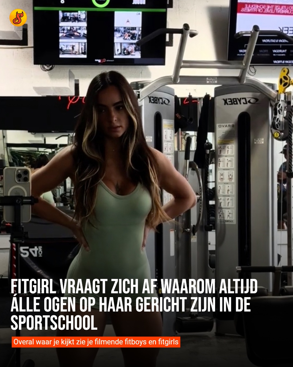 Fitgirl vraagt zich af waarom altijd álle ogen op haar gericht zijn in de sportschool