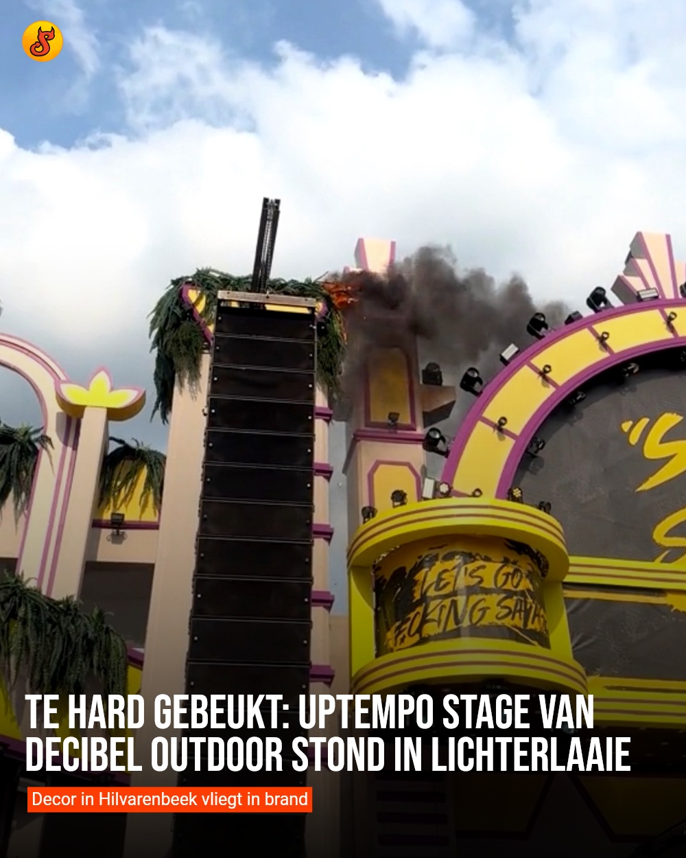 Te hard gebeukt: uptempo stage van Decibel Outdoor stond in lichterlaaie