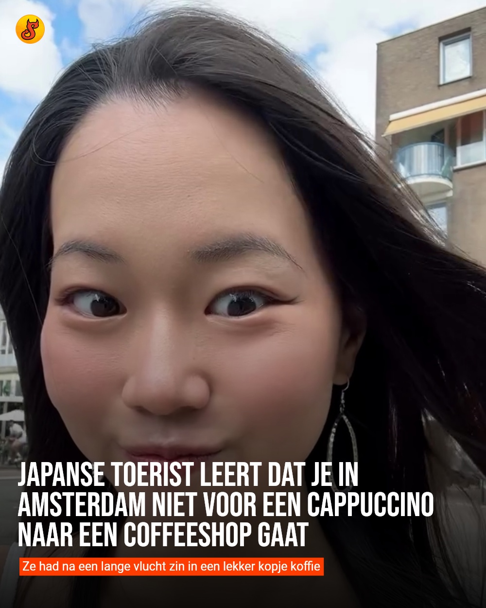 Japanse toerist leert dat je in Amsterdam niet voor een cappuccino naar een coffeeshop gaat