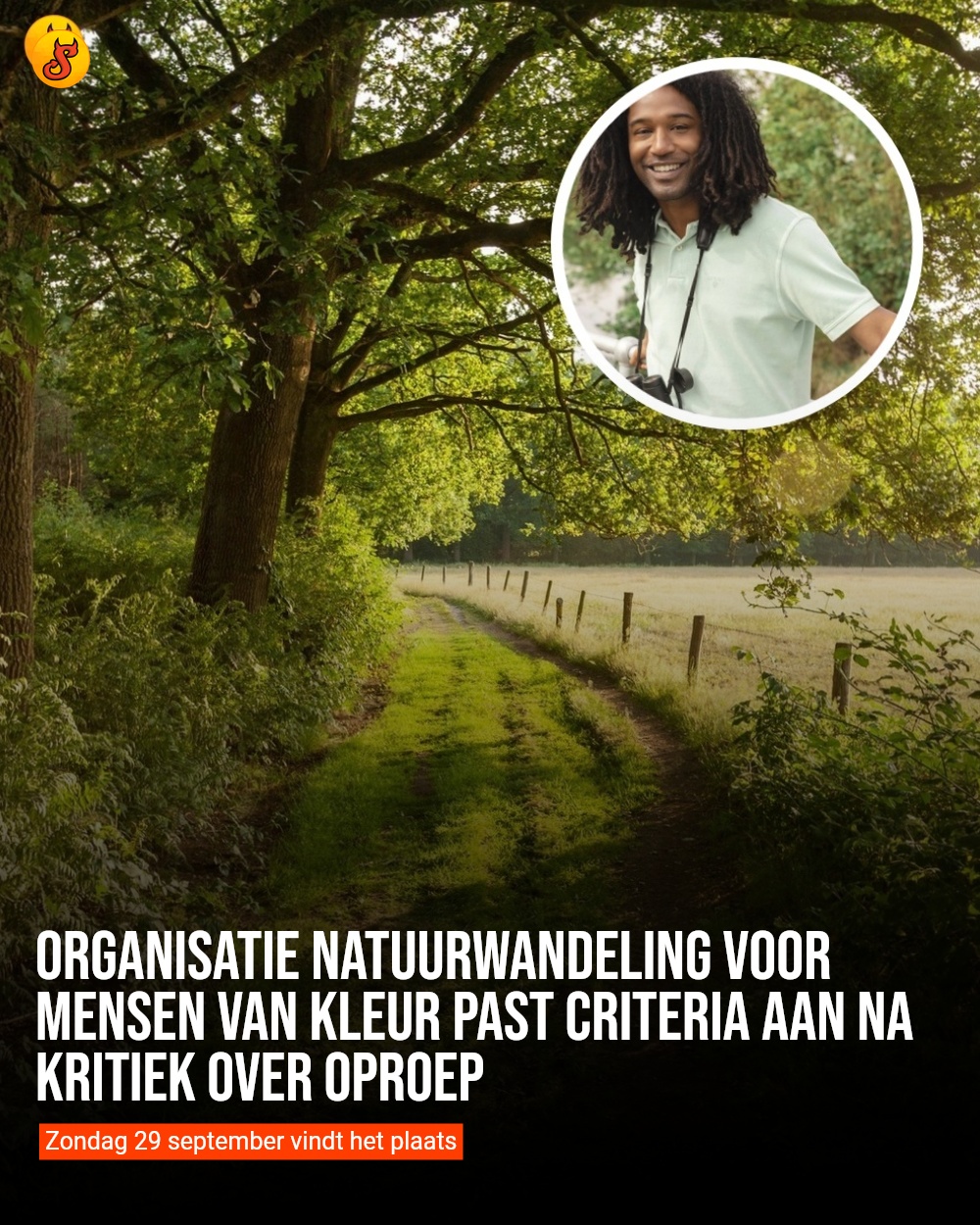 Organisatie natuurwandeling voor mensen van kleur past criteria aan na kritiek over oproep
