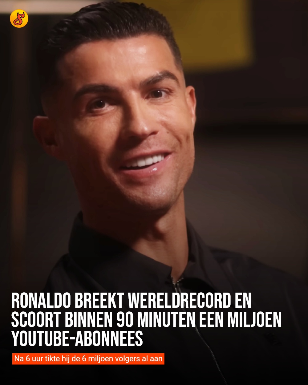 Ronaldo breekt wereldrecord en scoort binnen 90 minuten een miljoen YouTube-abonnees