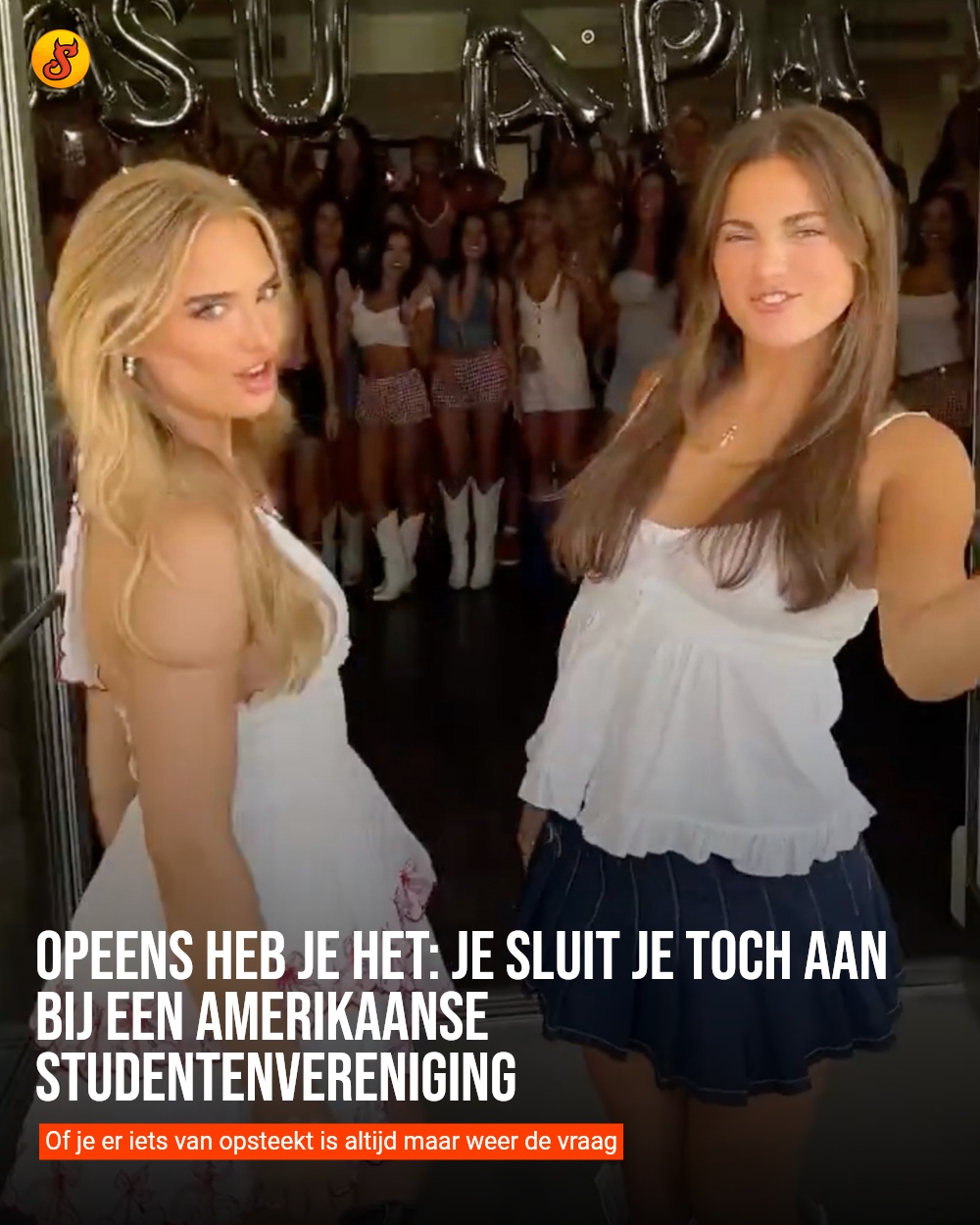 Opeens heb je het: je sluit je toch aan bij een Amerikaanse studentenvereniging