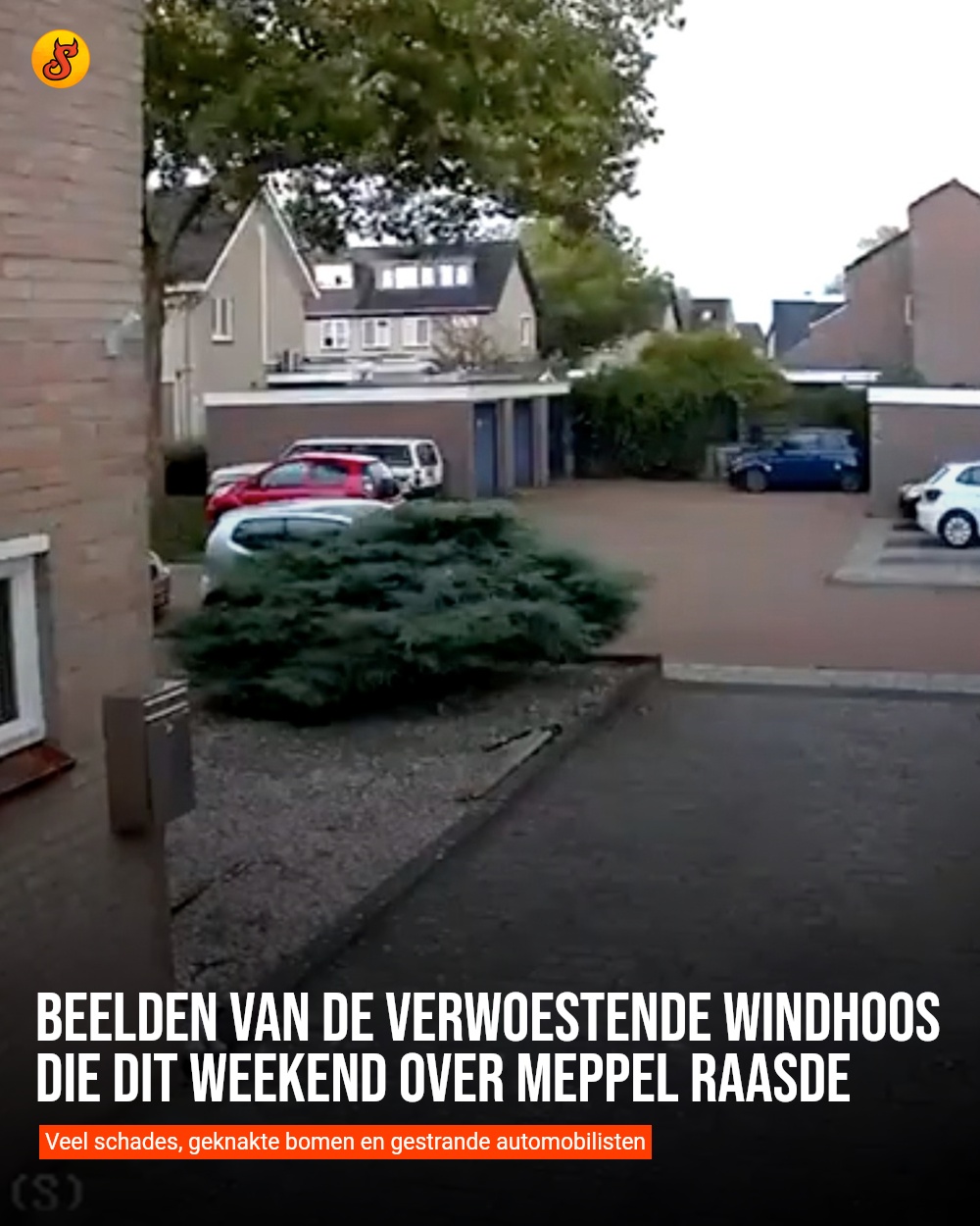 Beelden van de verwoestende windhoos die dit weekend over Meppel raasde