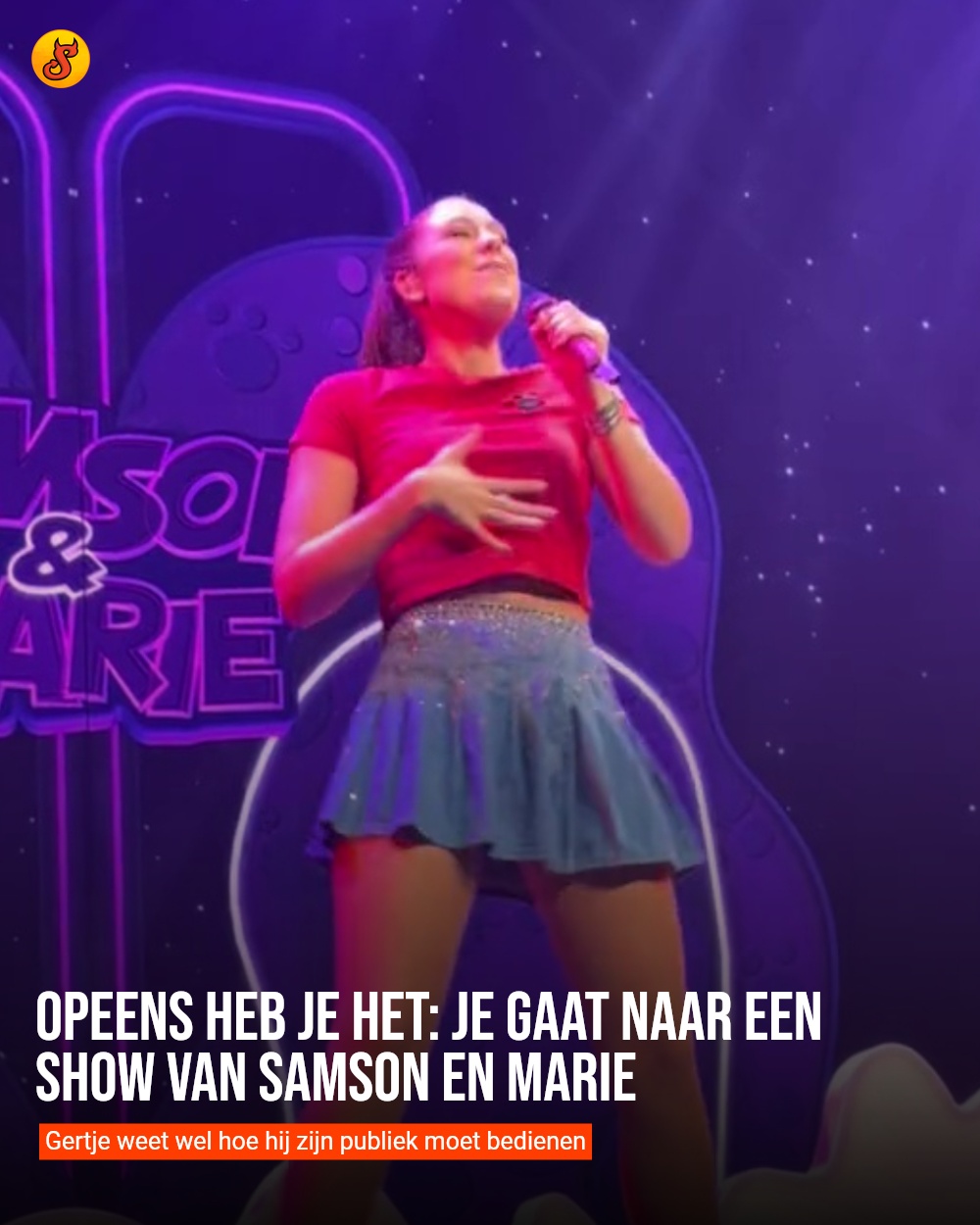 Opeens heb je het: je gaat naar een show van Samson en Marie