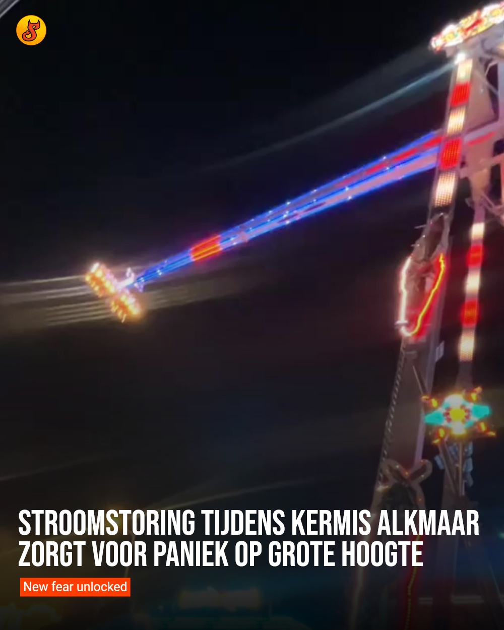Stroomstoring tijdens kermis Alkmaar zorgt voor paniek op grote hoogte