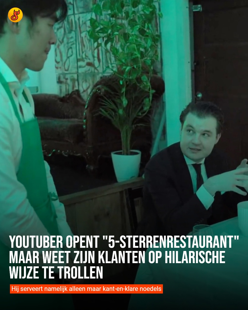 YouTuber opent "5-sterrenrestaurant" maar weet zijn klanten op hilarische wijze te trollen