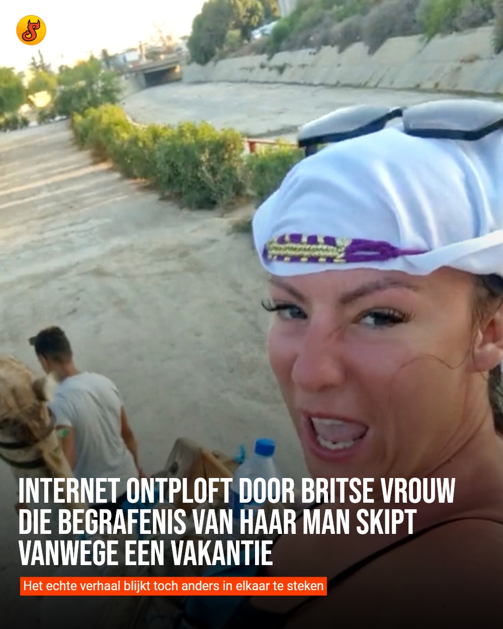 Internet ontploft door Britse vrouw die begrafenis van haar man skipt vanwege een vakantie