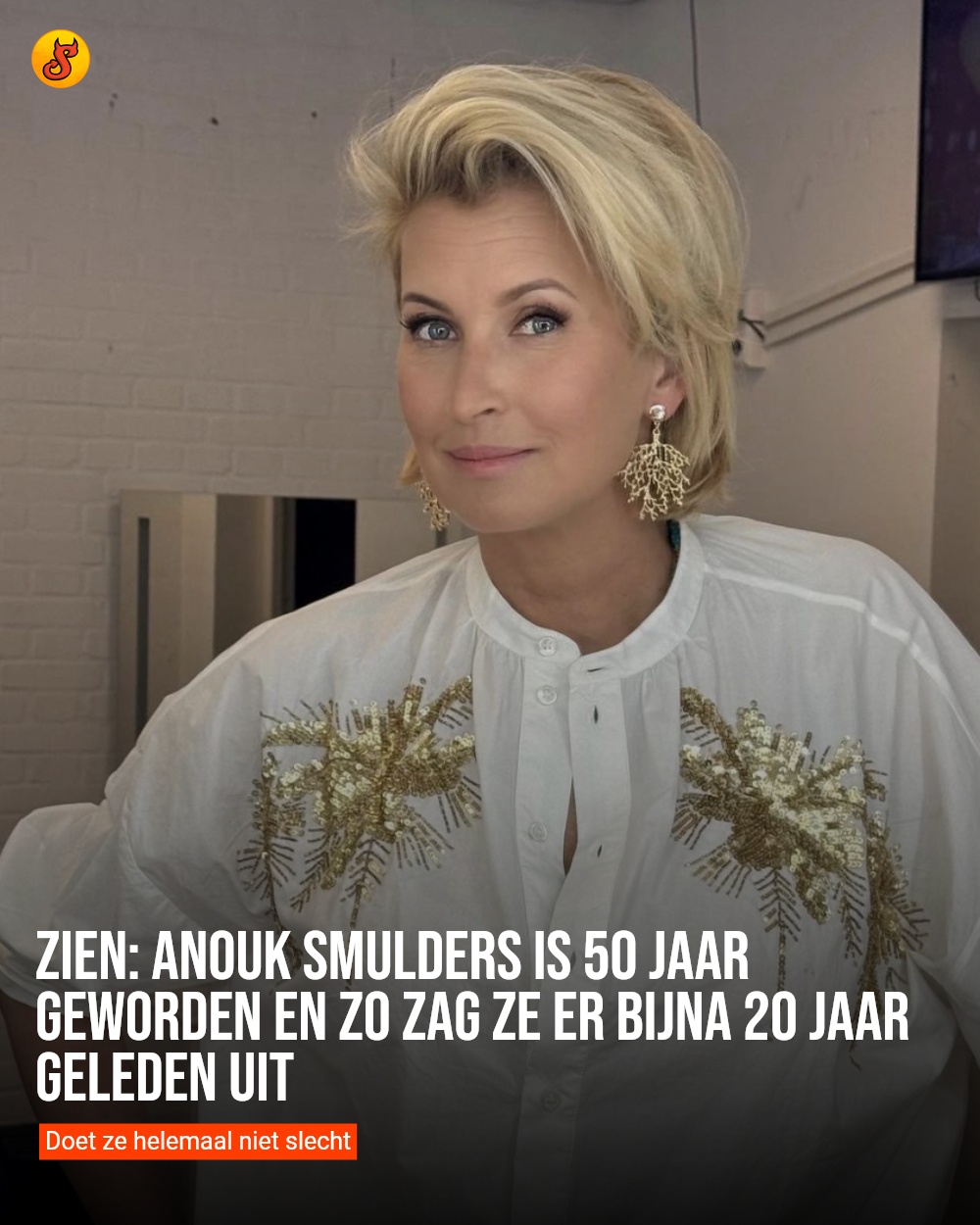 Zien: Anouk Smulders is 50 jaar geworden en zo zag ze er bijna 20 jaar geleden uit