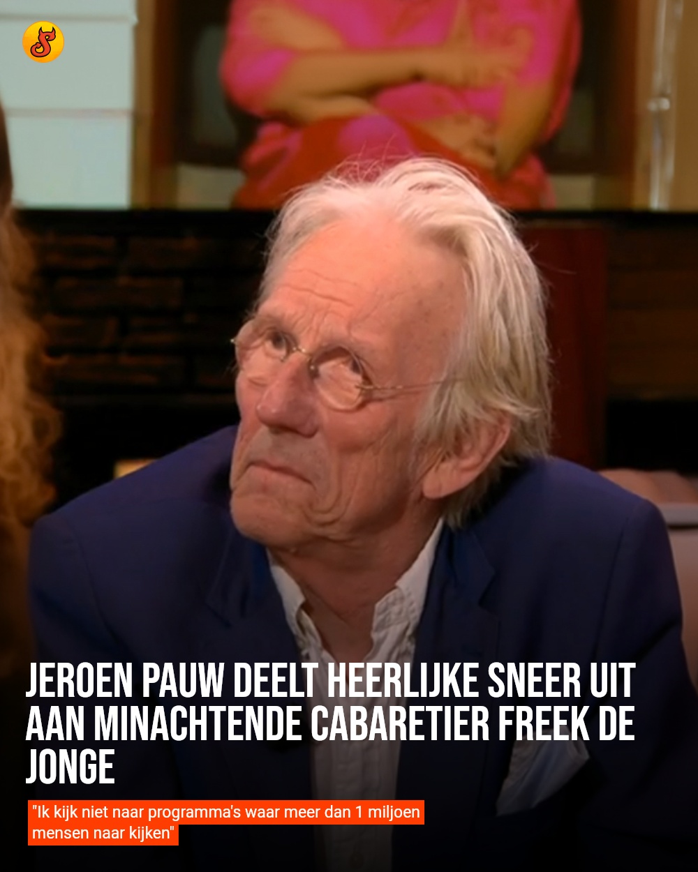 Jeroen Pauw deelt heerlijke sneer uit aan minachtende cabaretier Freek de Jonge