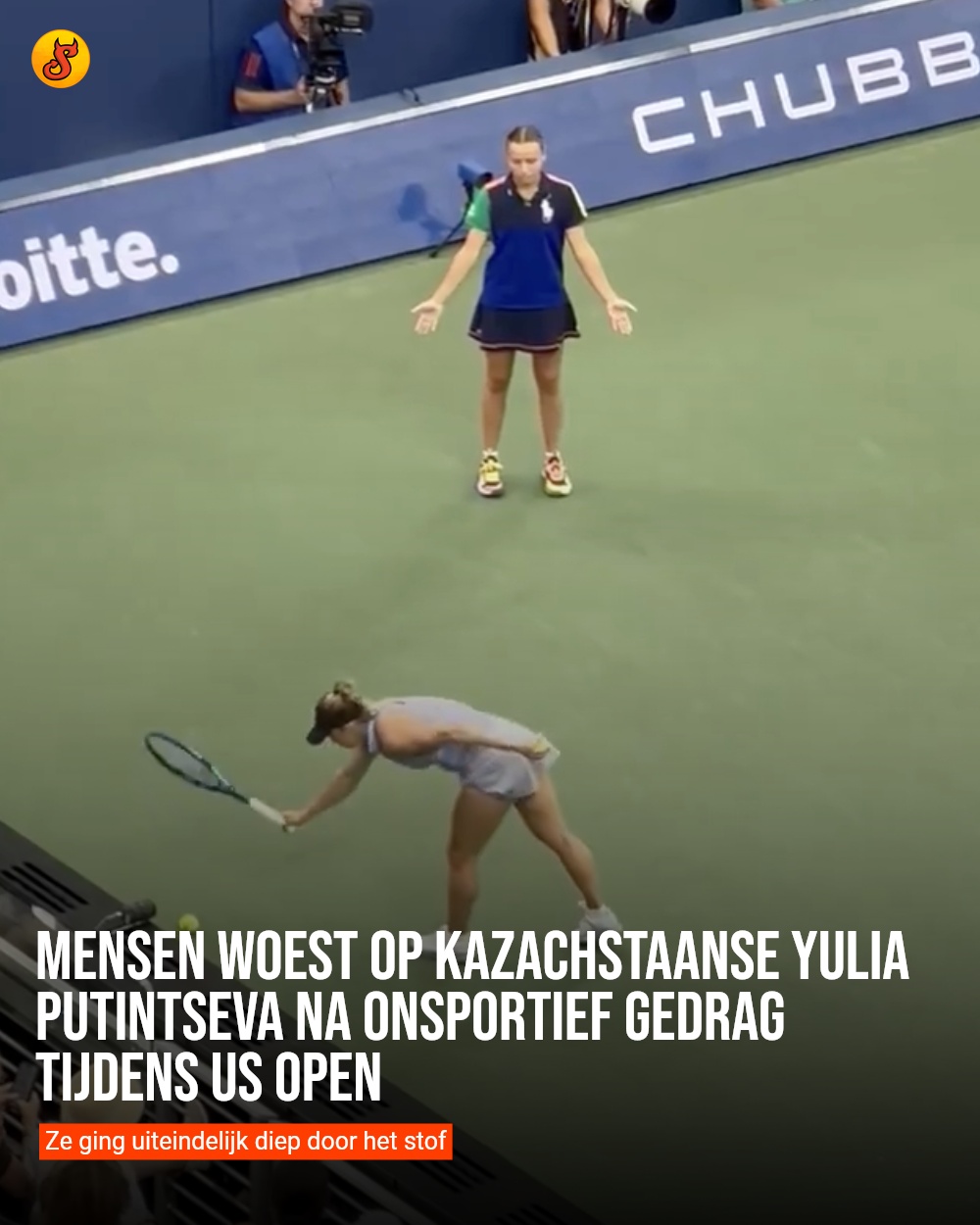 Mensen woest op Kazachstaanse Yulia Putintseva na onsportief gedrag tijdens US Open