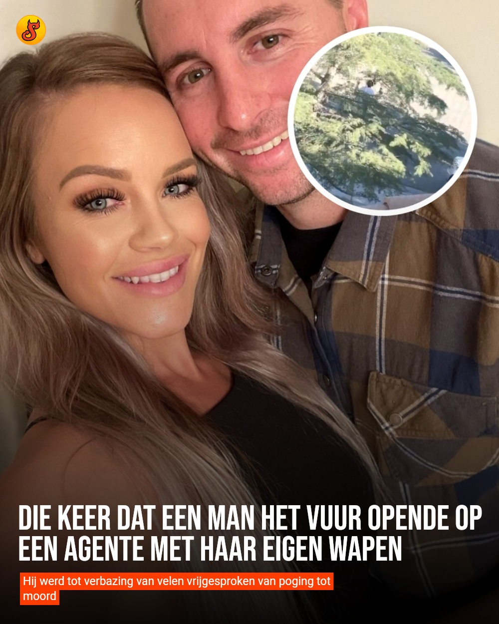 Die keer dat een man het vuur opende op een agente met haar eigen wapen