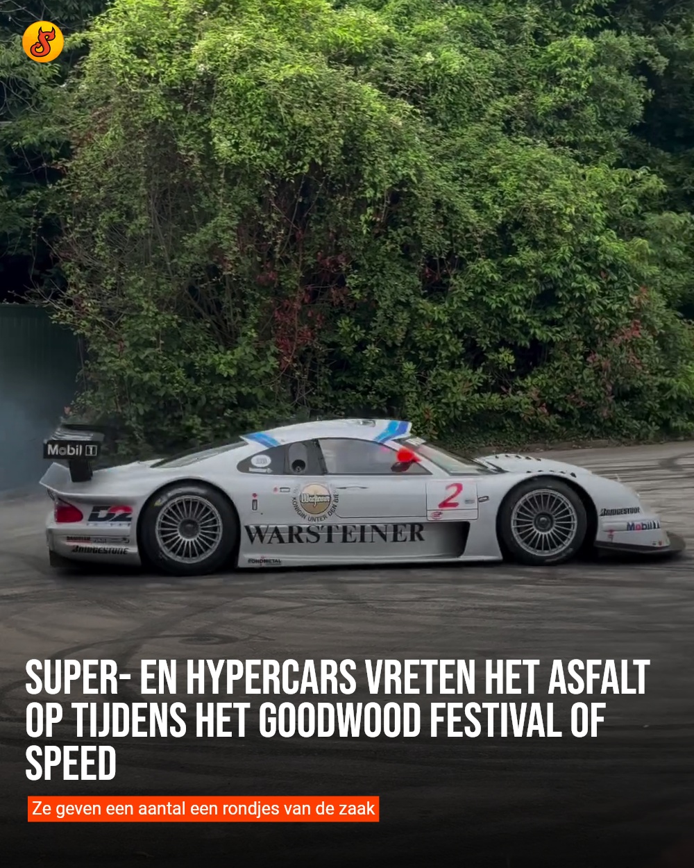 Super- en hypercars vreten het asfalt op tijdens het Goodwood Festival of Speed