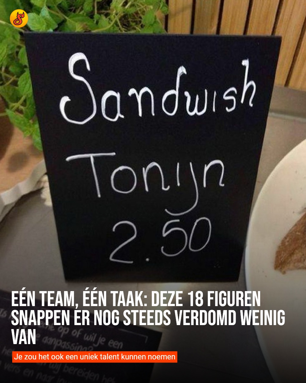 Eén team, één taak: Deze 18 figuren snappen er nog steeds verdomd weinig van