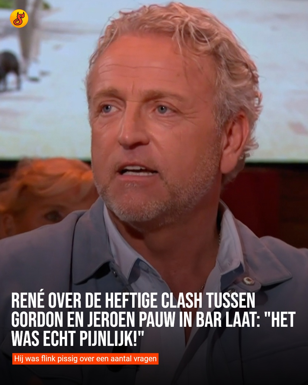 René over de heftige clash tussen Gordon en Jeroen Pauw in Bar Laat: "Het was echt pijnlijk!"