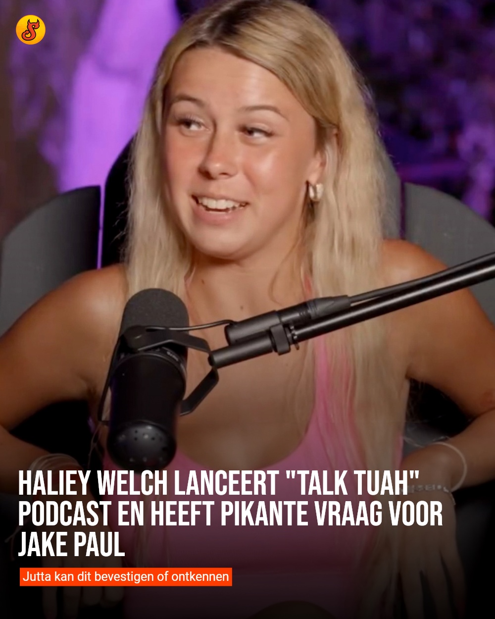 Haliey Welch lanceert "Talk Tuah" podcast en heeft pikante vraag voor Jake Paul