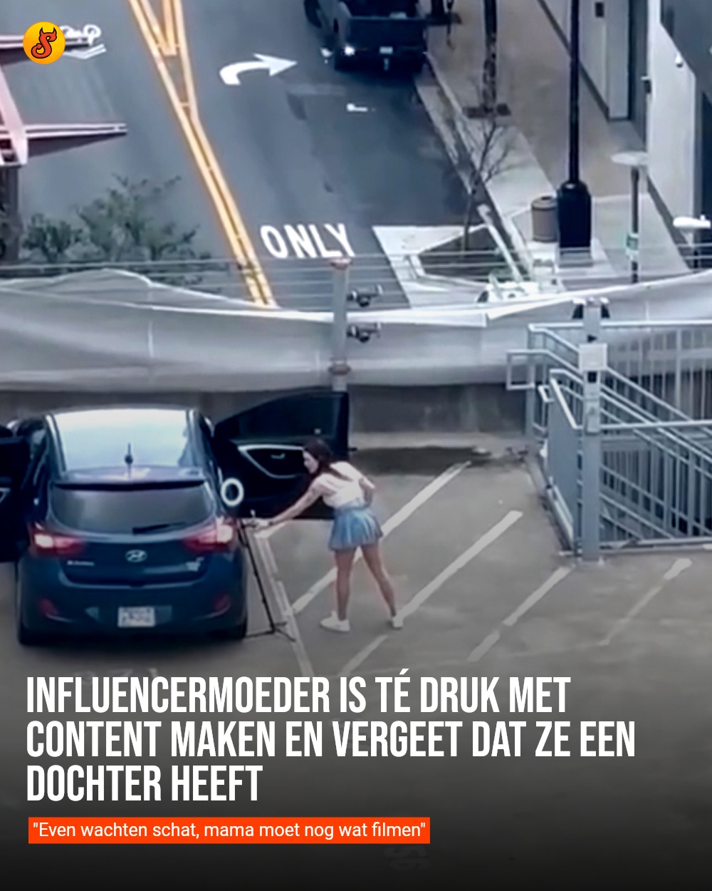 Influencermoeder is té druk met content maken en vergeet dat ze een dochter heeft