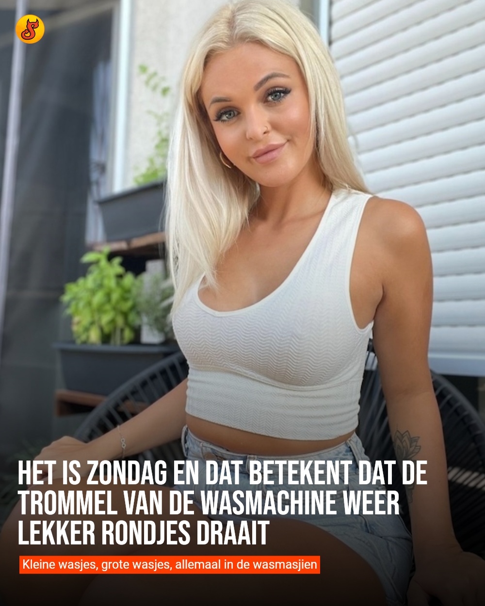 Het is zondag en dat betekent dat de trommel van de wasmachine weer lekker rondjes draait