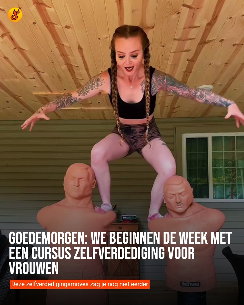 Goedemorgen: we beginnen de week met een cursus zelfverdediging voor vrouwen