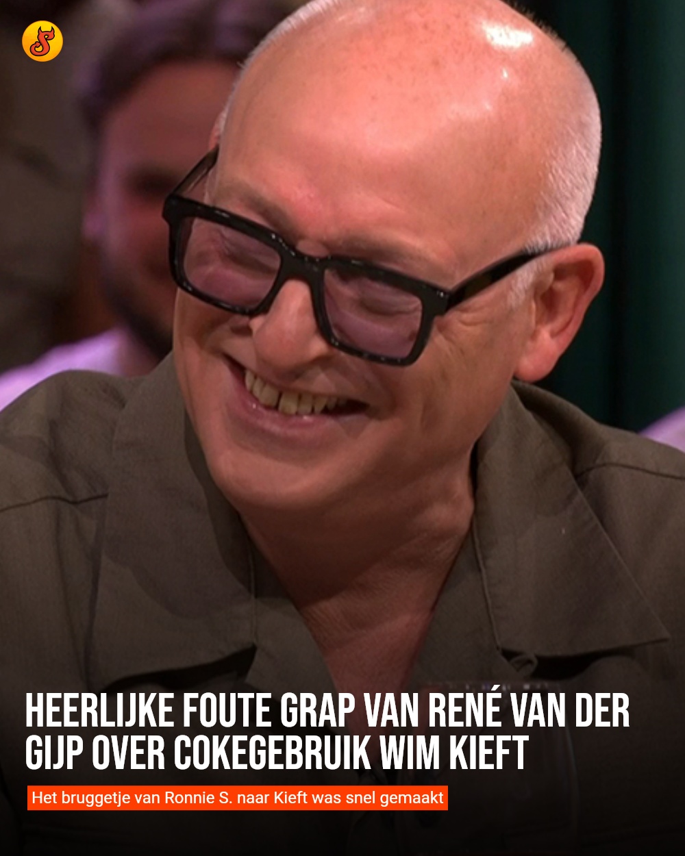 Heerlijke foute grap van René van der Gijp over cokegebruik Wim Kieft