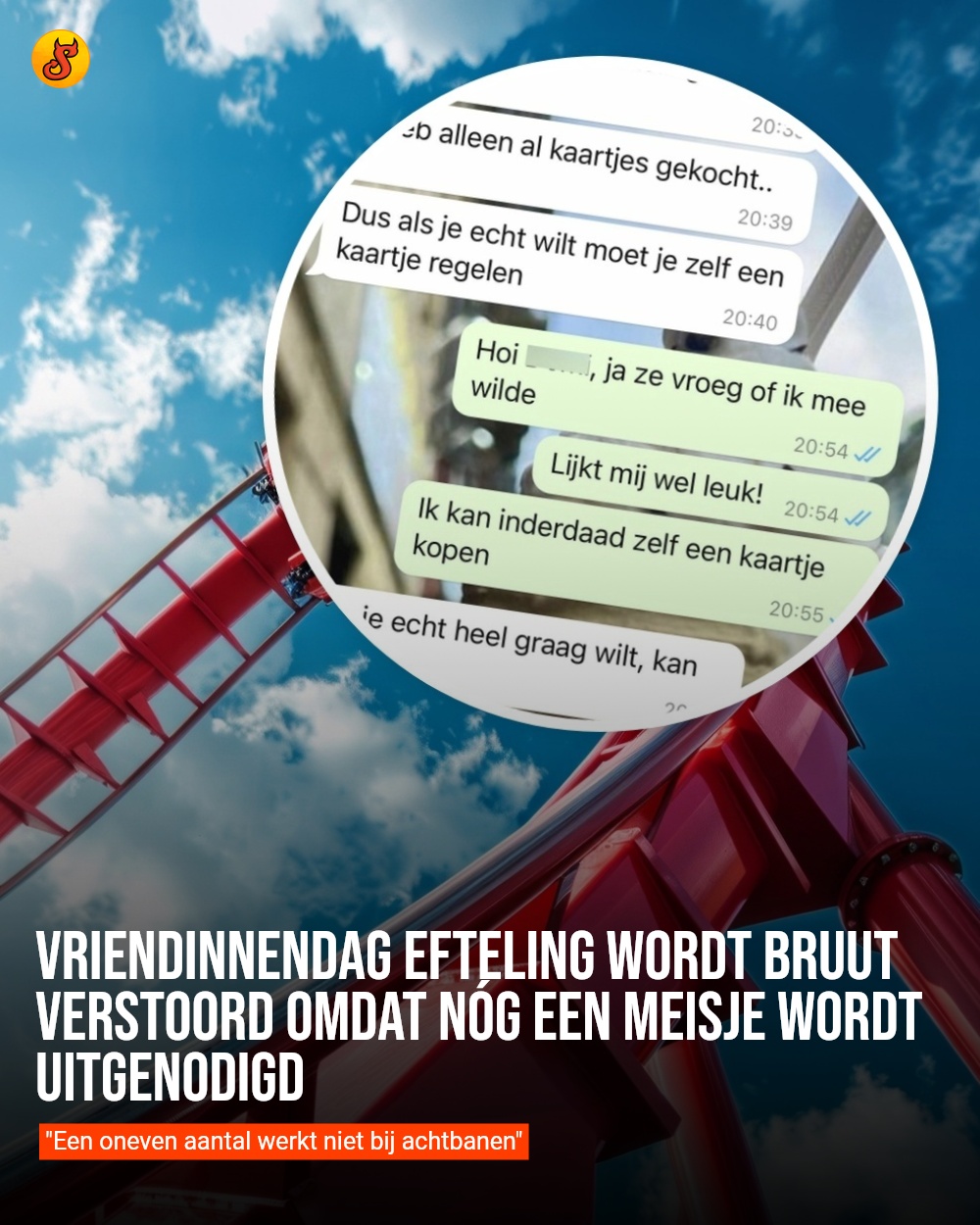 Vriendinnendag Efteling wordt BRUUT verstoord omdat nóg een meisje wordt uitgenodigd