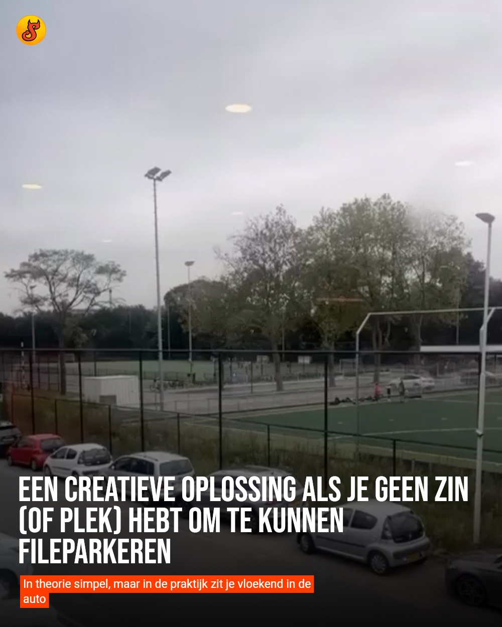 Een creatieve oplossing als je geen zin (of plek) hebt om te kunnen fileparkeren