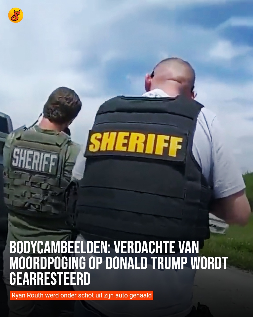 Bodycambeelden: Verdachte van moordpoging op Donald Trump wordt gearresteerd