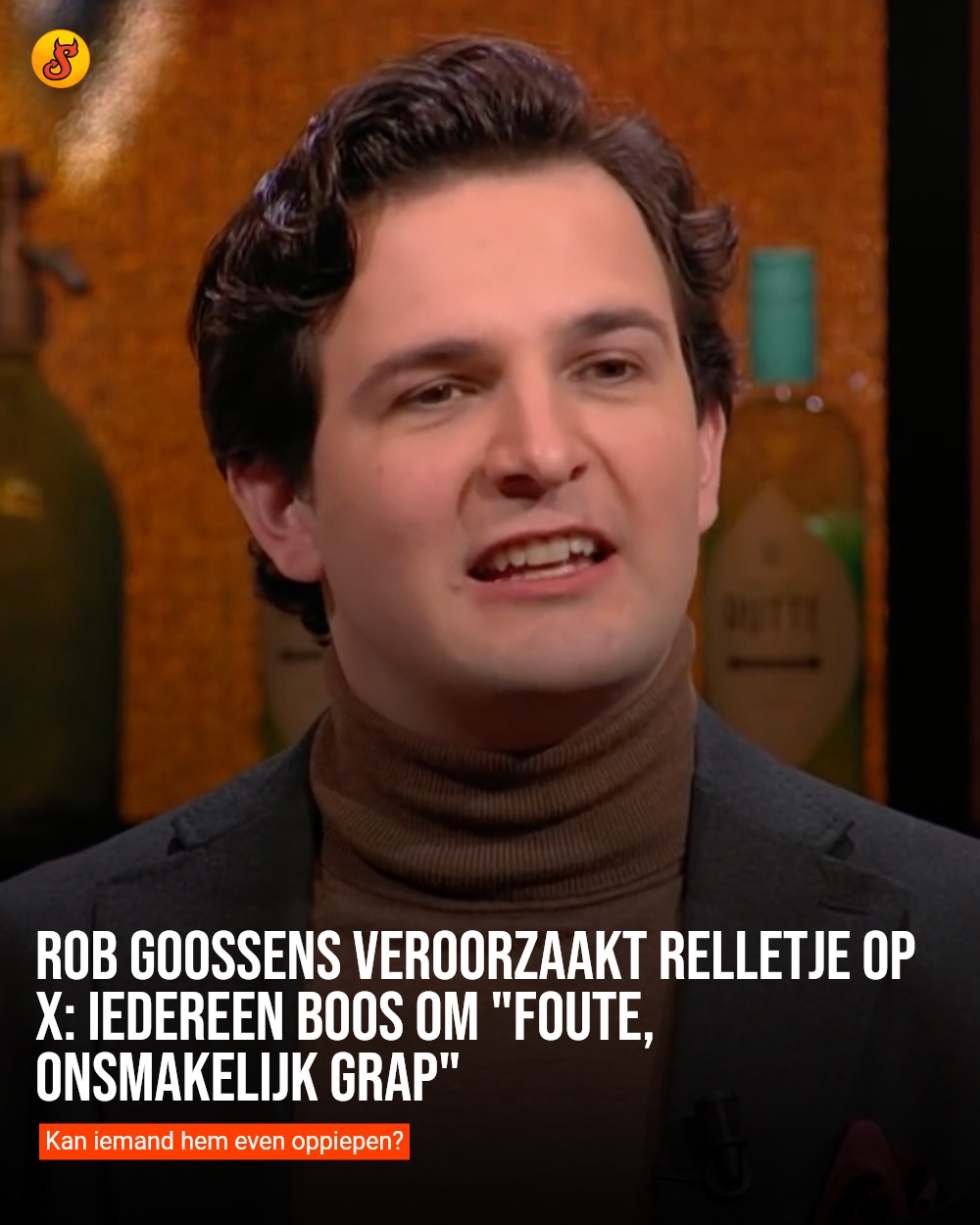 Rob Goossens veroorzaakt relletje op X: Iedereen boos om "foute, onsmakelijk grap"