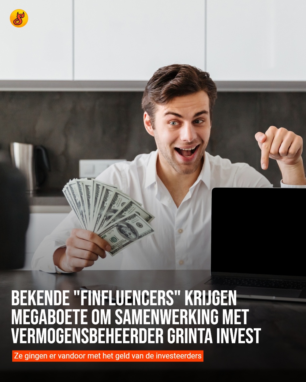 Bekende "finfluencers" krijgen megaboete om samenwerking met vermogensbeheerder Grinta Invest