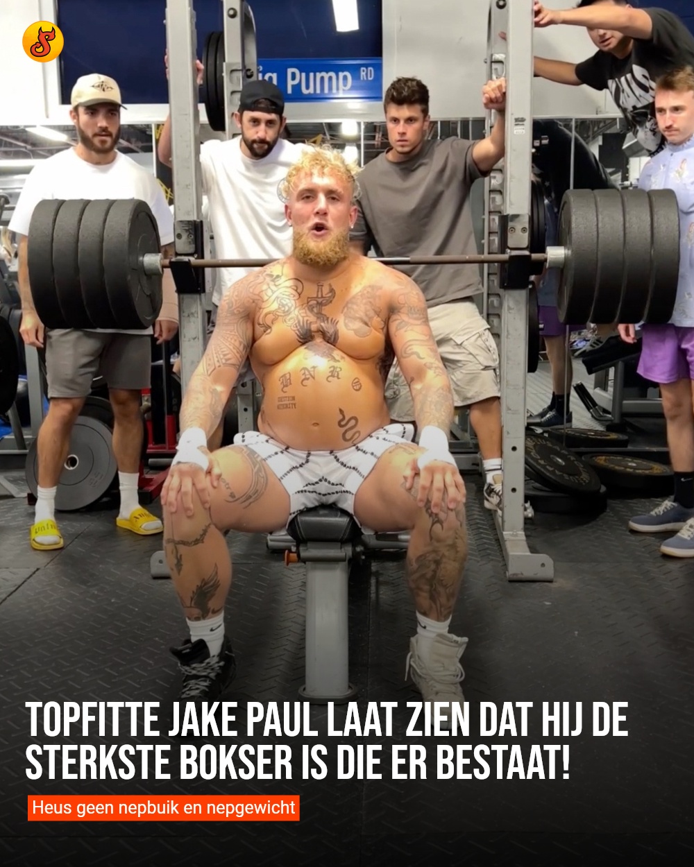 Topfitte Jake Paul laat zien dat hij de sterkste bokser is die er bestaat!